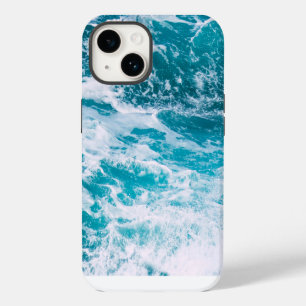 Blauwe oceaangolven iPhone 14 hoesje