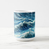 Blauwe oceaangolven koffiemok (Center)