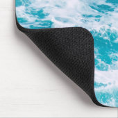 Blauwe oceaangolven muismat (Hoek)