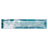 Blauwe oceaangolven naambordje (Voorkant)