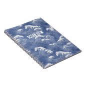 Blauwe Oceaangolven Notitieboek (Rechterzijde)