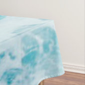 Blauwe oceaangolven onderzoeken tafelkleed (Voorbeeld)