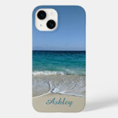 Blauwe oceaangolven op een Caraïbisch strand Case-Mate iPhone Case (Achterkant)