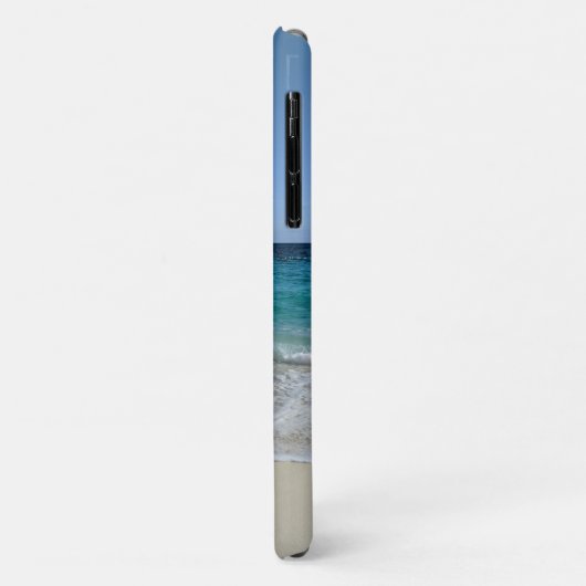 Blauwe oceaangolven op het Caribische strand V2 Case-Mate iPhone Case (Achterkant/links)