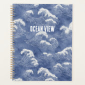 Blauwe Oceaangolven Planner (Voorkant)