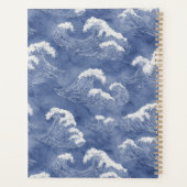 Blauwe Oceaangolven Planner (Achterkant)