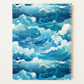Blauwe oceaangolven planner (Achterkant)