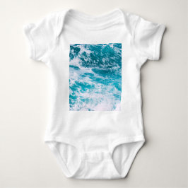 Blauwe oceaangolven romper