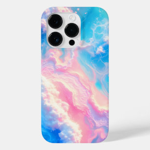 Blauwe Oceaangolven Roze Zomer Zee Strand Turquois Case-Mate iPhone 14 Pro Hoesje