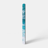 Blauwe oceaangolven samsung galaxy hoesje (Linkerkant)