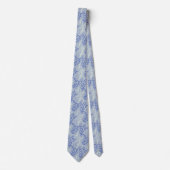 Blauwe Oceaangolven & Schelpenpatroon Stropdas (Voorkant)