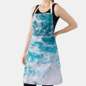 Blauwe oceaangolven schort (Insitu)