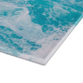 Blauwe oceaangolven snijplank (Hoek)