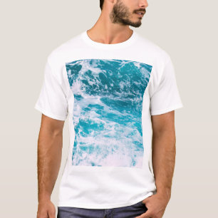 Blauwe Oceaangolven T-shirt