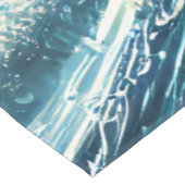 Blauwe oceaangolven tafelkleed (Gekanteld)