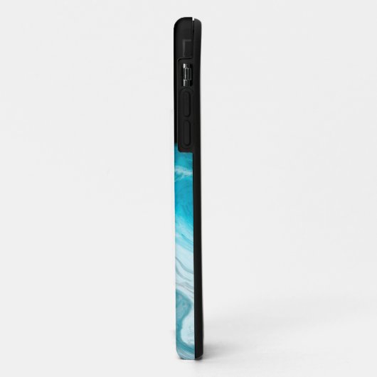 Blauwe oceaangolven Vloeiende kunst Case-Mate iPhone Case (Achterkant/links)