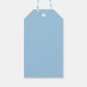 Blauwe Oceaangolven | Waterverf voor strandzee Cadeaulabel (Achterkant)