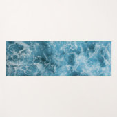 Blauwe oceaangolven yogamat (Voorkant (horizontaal))