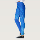 Blauwe Oceaangolven Zomer Leggings (Links)