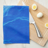Blauwe Oceaangolven Zomer Theedoek (Quarter Fold)