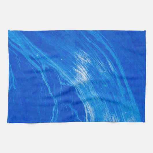 Blauwe Oceaangolven Zomer Theedoek (Horizontaal)