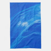 Blauwe Oceaangolven Zomer Theedoek (Verticaal)