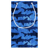 Blauwe oceaanhaai klein cadeauzakje (Achterkant)