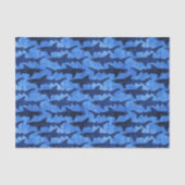 Blauwe oceaanhaai tissuepapier (Voorkant)