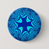 Blauwe oceaankruis ronde button 5,7 cm (Voorkant)
