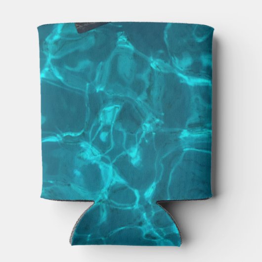 Blauwe oceaanpatroon, Uitzicht zeeovers Blikjeskoeler (Achterkant)