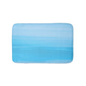 Blauwe oceaanstrepen badmat (Voorkant)