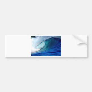 Blauwe oceaansurfgolf bumpersticker