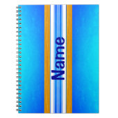 Blauwe OceaanSurfplank Notitieboek (Voorkant)