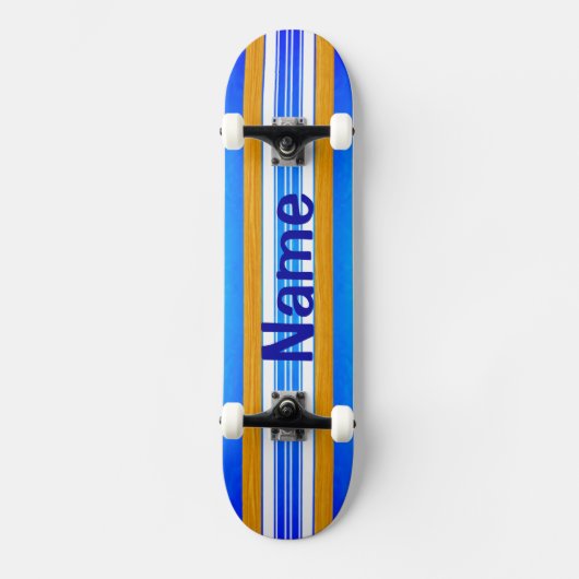 Blauwe OceaanSurfplank Skateboard (Voorkant)