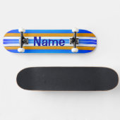 Blauwe OceaanSurfplank Skateboard (Horizontaal)