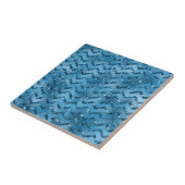 Blauwe Ocean Art-Tegel Tegeltje (Zijkant)