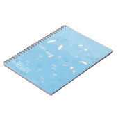 Blauwe Ocean Spiral notebook Notitieboek (Linkerzijde)