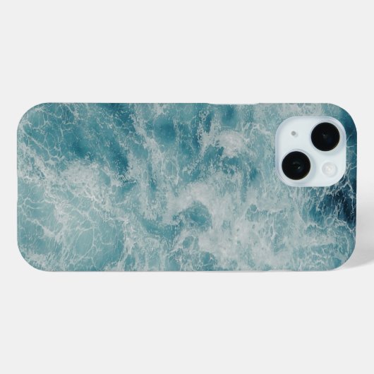 Blauwe Ocean Summer Beach Waves Case-Mate iPhone Case (Achterkant (horizontaal))