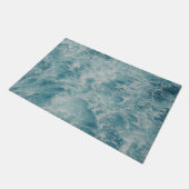 Blauwe Ocean Summer Beach Waves Deurmat (Schuin)
