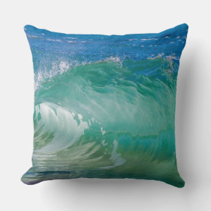 Blauwe Ocean Summer Beach Waves Kussen