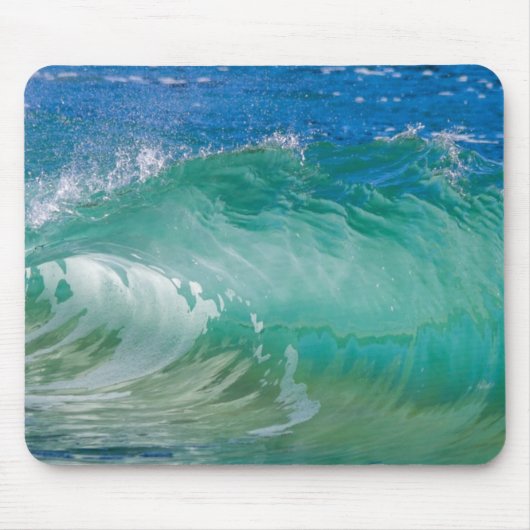 Blauwe Ocean Summer Beach Waves Muismat (Voorkant)