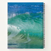 Blauwe Ocean Summer Beach Waves Notitieboek (Achterkant)
