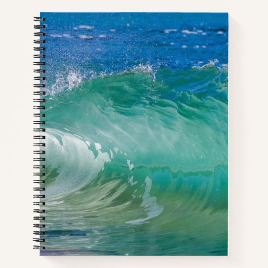 Blauwe Ocean Summer Beach Waves Notitieboek (Voorkant)