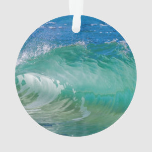 Blauwe Ocean Summer Beach Waves Ornament