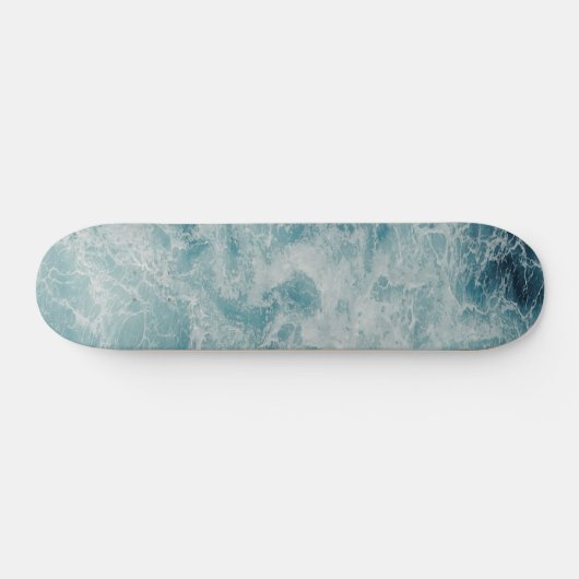Blauwe Ocean Summer Beach Waves Persoonlijk Skateboard (Horizontaal)