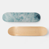 Blauwe Ocean Summer Beach Waves Persoonlijk Skateboard (Horizontaal)