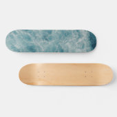 Blauwe Ocean Summer Beach Waves Persoonlijk Skateboard (Horizontaal)