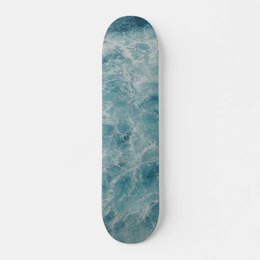 Blauwe Ocean Summer Beach Waves Persoonlijk Skateboard (Voorkant)