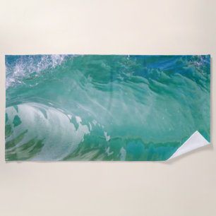 Blauwe Ocean Summer Beach Waves Strandlaken