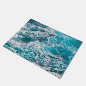 Blauwe Ocean Summer Waves Deurmat (Schuin)
